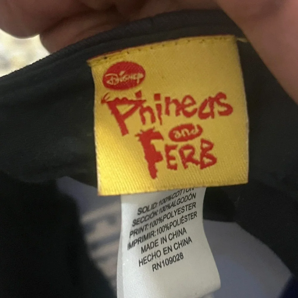 Disney Phineas and Ferb Here Comes Trouble‎ Kids Baseball Cap Hat Blue Navy